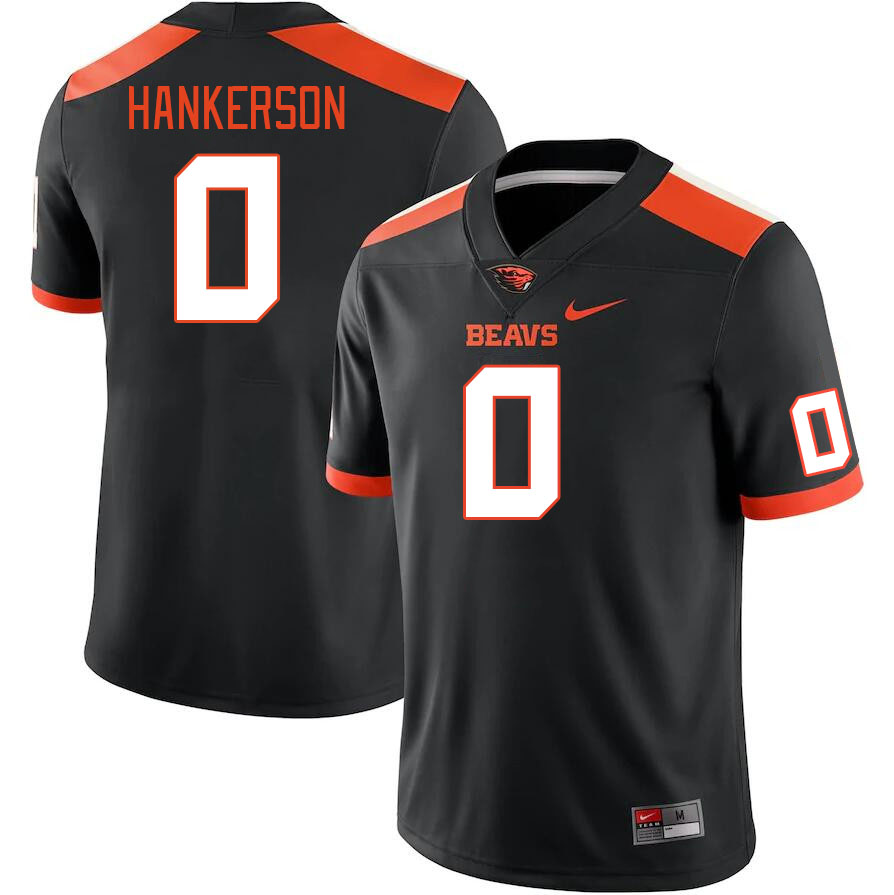 Men #0 Anthony Hankerson Oregon State Beavers College Football Jerseys Stitched-Black